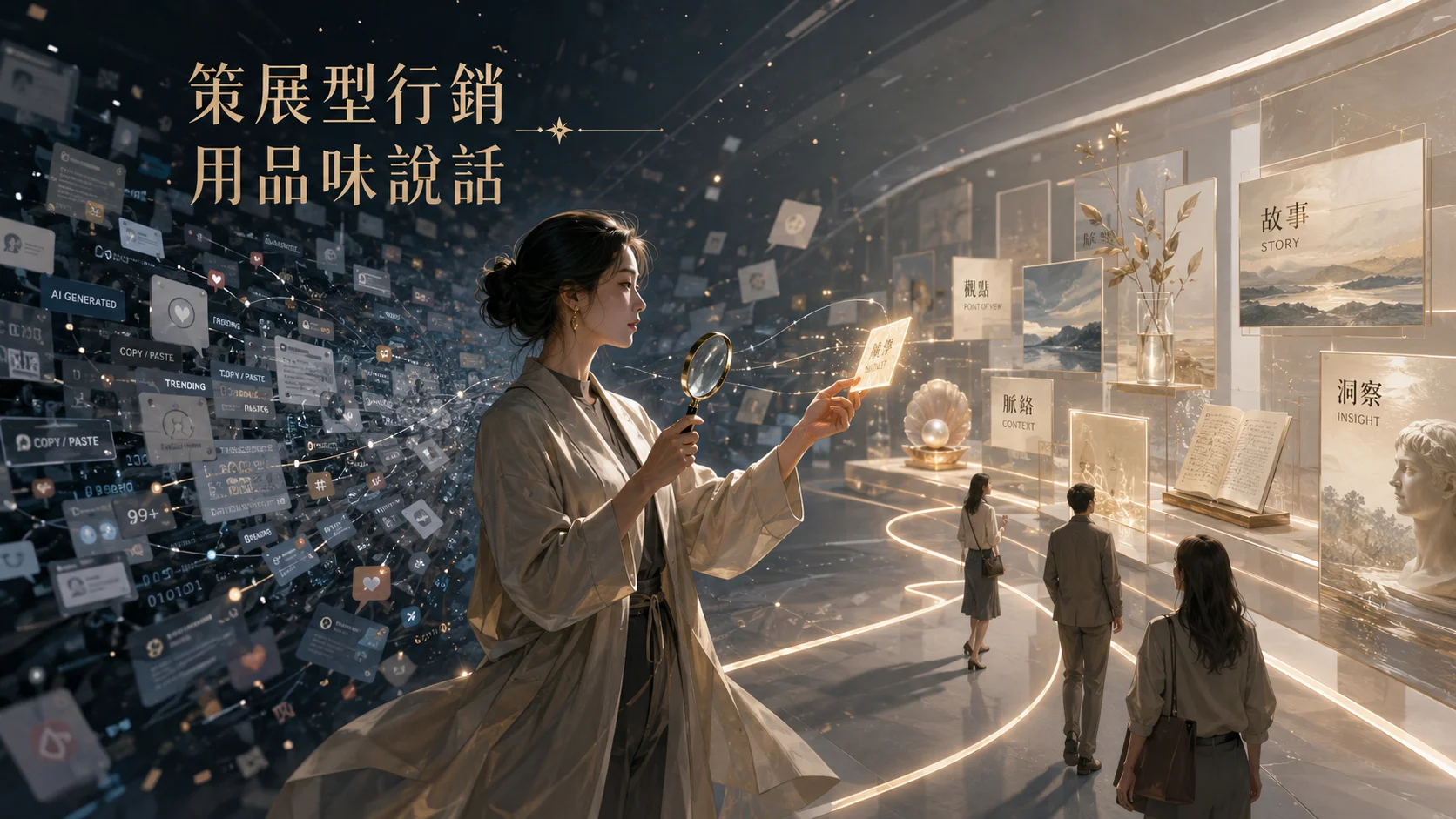 策展型行銷時代來臨：當 AI 寫得比你快，品味才是你最後的護城河