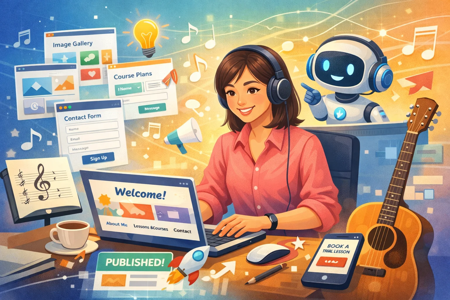 用 Vibe Coding 幫音樂老師做出個人網站：讓專業被看見、被相信、被選擇